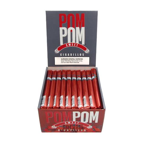 pom pom metal cigar box|Pom Pom Operas Cigarillos Natural Box .